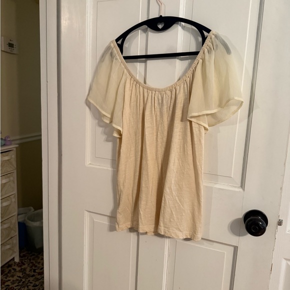 Deletta (Anthropologie) Cream Blouse with Red Embroidery - Picture 9 of 9